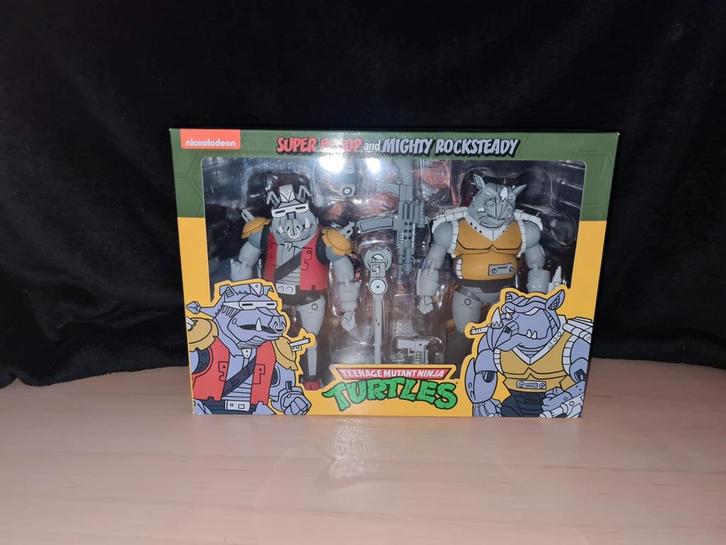 Neca tmnt super Bebop and mighty Roc, Kinderen en Baby's, Speelgoed | Actiefiguren, Zo goed als nieuw, Ophalen of Verzenden