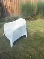Witte tuinstoelen Ikea 4x, Tuin en Terras, Tuinstoelen, Ophalen of Verzenden, Gebruikt, Plastic, Stapelbaar