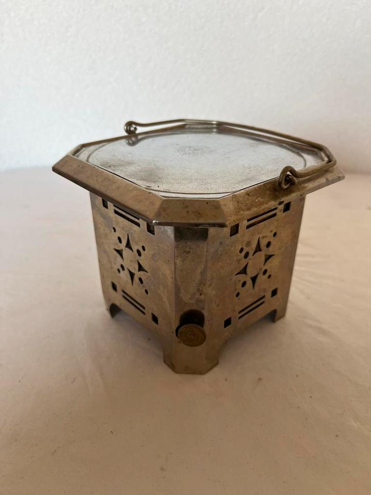 Art Deco Theelichtje Thee Licht Rechaud Theelicht Lichtje, Antiek en Kunst, Antiek | Woonaccessoires, Ophalen of Verzenden