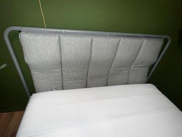 Gestoffeerd bed en matras 140x200 cm - afbeelding 2