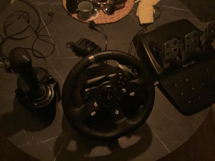 Logitech G920 racestuur + pedalen + vrachtwagen shifter, Computers en Software, Joysticks, Gebruikt, Ophalen of Verzenden