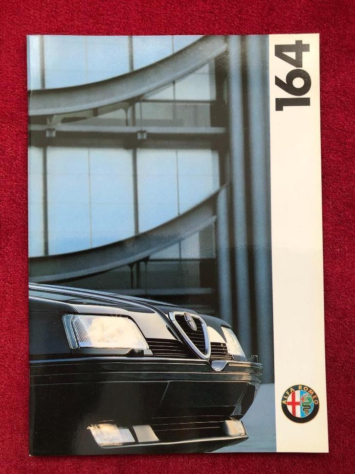 Alfa Romeo 164 uitvoerige folder 1993, Boeken, Auto's | Folders en Tijdschriften, Nieuw, Alfa Romeo, Ophalen of Verzenden