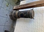 Antieke ronde gietijzeren kolenkachel (19e/20e eeuw), Huis en Inrichting, Kachels, Ophalen, Gebruikt, Vrijstaand, Hout