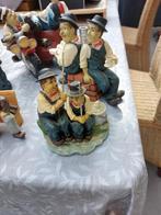 7 Beeldjes van Laurel & Hardy – Compleet Setje!, Verzamelen, Beelden en Beeldjes, Ophalen of Verzenden, Zo goed als nieuw, Mens