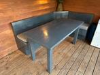 Custom made eiken zithoek, Tuin en Terras, Ophalen, Gebruikt, Hout