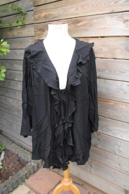 Vest zwart Carleoni mt 54 Vaste prijs, Kleding | Dames, Grote Maten, Zo goed als nieuw, Trui of Vest, Zwart, Ophalen of Verzenden