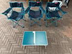 Kampeer uitset, 3x klapstoel en klaptafel, Caravans en Kamperen, Ophalen, Zo goed als nieuw, Campingstoel