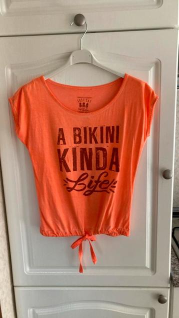 Zomers shirt, oranje, maat 164 beschikbaar voor biedingen