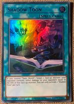 Yu-Gi-Oh! Shadow Toon DLCS 1st Edition !, Ophalen of Verzenden, Zo goed als nieuw, Losse kaart, Foil