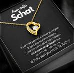 Gouden Hart ketting 18k met Zirkonia, Sieraden, Tassen en Uiterlijk, Kettingen, Ophalen of Verzenden, Nieuw, Goud, Goud