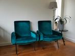 2 Airborne Troika vintage armchairs, Pierre GUARICHE - 1950s, Zo goed als nieuw, Ophalen