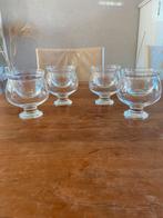Vier fraaie ijs-, dessert- of fruitcoupes, Huis en Inrichting, Ophalen, Overige stijlen, Glas, Schaal of Schalen