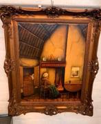 Schilderij op doek leuke voorstelling mooie lijst Meer Info, Antiek en Kunst, Kunst | Schilderijen | Klassiek, Ophalen of Verzenden