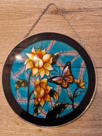 Tiffany style glas-in-lood suncatcher 25 cm rond, Ophalen of Verzenden