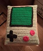 Gehaakt Gameboy Kussen / Knuffel - Retro Gaming, Ophalen of Verzenden, Nieuw, Grijs, Rechthoekig