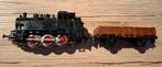 Trix H0 stoomloc + wagon, Hobby en Vrije tijd, Modeltreinen | H0, Ophalen of Verzenden, Gelijkstroom, Wagon, Trix