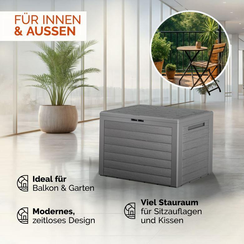 Opbergbox opbergkist tuinkussens kunststof 190L GRTS BEZORGD, Verzenden, P. Venemakade 163c, 9605 PN Kiel-Windeweer, Nieuw, HODO Handelsonderneming