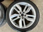 18 inch originele velgen + zomerbanden Audi A4 B9 B8, 18 inch, Banden en Velgen, Ophalen of Verzenden, Personenwagen