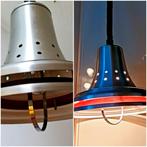 Aluminium hanglamp pull down systeem met oranje effect retro, Minder dan 50 cm, Gebruikt, Ophalen of Verzenden, Metaal