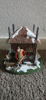 Kerstdorp Hooischuur met Figuur, Diversen, Kerst, Ophalen, Zo goed als nieuw