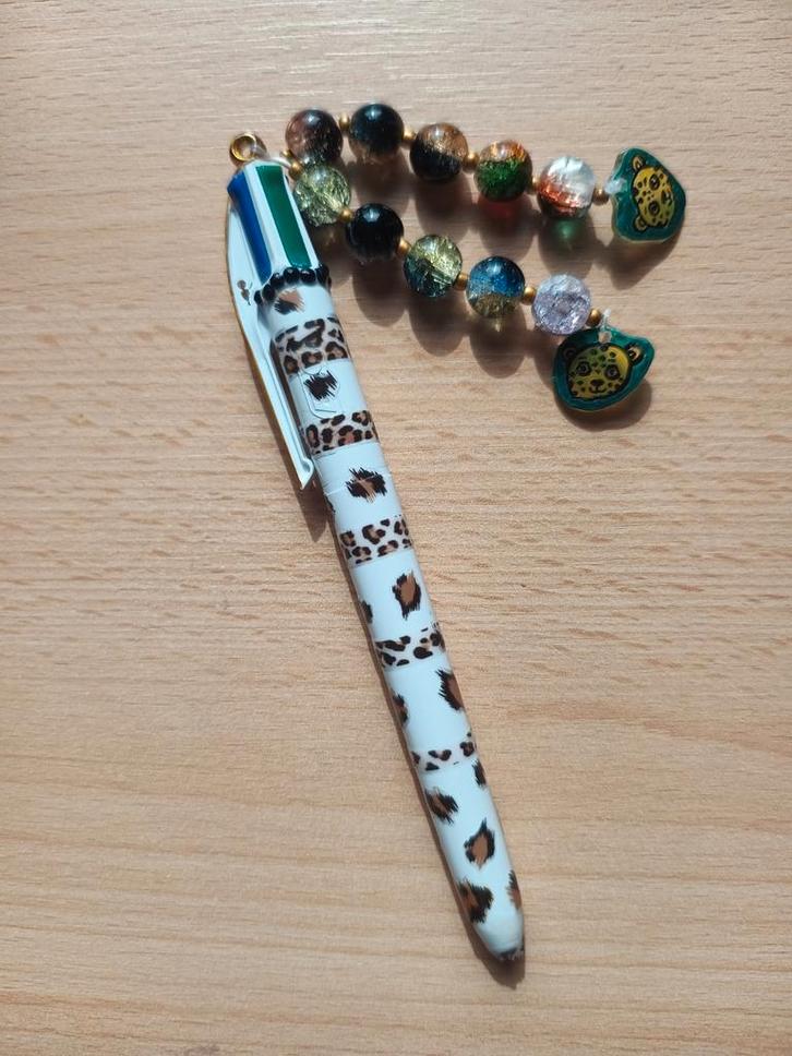 Luipaard Pen met Kralen, Hobby en Vrije tijd, Knutselen, Nieuw, Knutselwerk, Ophalen of Verzenden