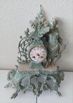 Antieke Pendule met Dame - Decoratie Object, Antiek en Kunst, Antiek | Klokken, Ophalen of Verzenden