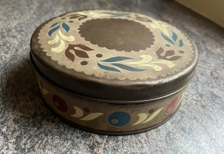 Uniek decoratief Verkade blik - vintage, Verzamelen, Blikken, Gebruikt, Koek(jes), Verkade, Ophalen of Verzenden