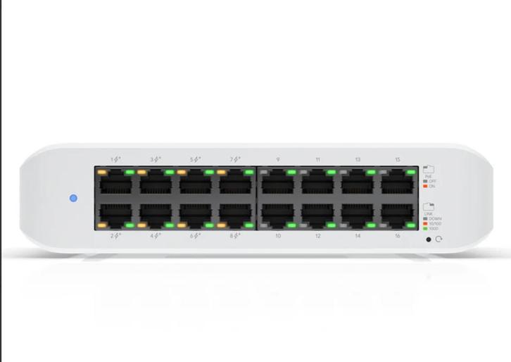 ZGAN Ubiquiti UniFi Switch Lite 16 PoE. 1Gbs, Computers en Software, Routers en Modems, Zo goed als nieuw, Ophalen
