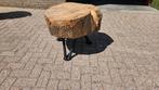 Boomstam tafel, Ophalen, Zo goed als nieuw, 25 tot 50 cm, Rechthoekig