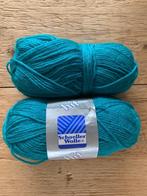 Hit Schoeller Wolle 2 bollen turquoise groen, Hobby en Vrije tijd, Breien en Haken, Ophalen of Verzenden, Nieuw, Breien of Haken