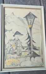 potlood tekening uit 1950, Ophalen of Verzenden