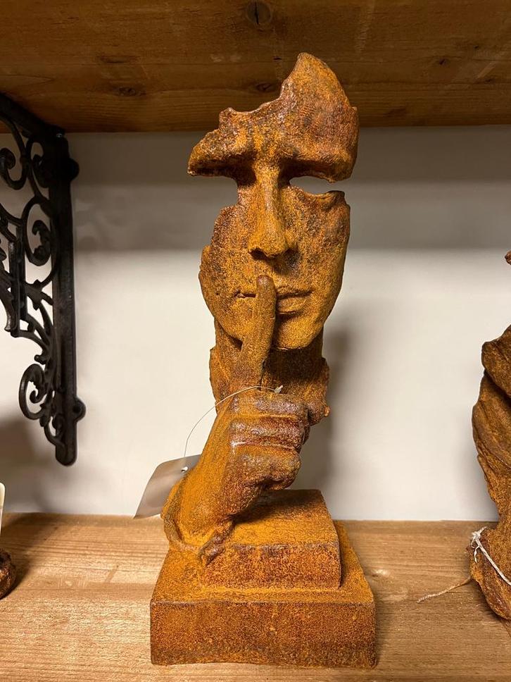 Gietijzeren fluisteraar, Verzamelen, Beelden en Beeldjes, Zo goed als nieuw, Dier, Ophalen