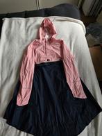 Btwin regenponcho fiets 900 in roze/marineblauw. Mt XS/S, Caravans en Kamperen, Ophalen of Verzenden, Zo goed als nieuw, Regenponcho