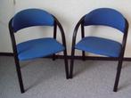 2 moderne bureaustoelen projectmeubel vergaderstoelen blauw, Ophalen, Zo goed als nieuw, Blauw, Bureaustoel
