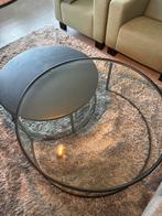 Stijlvolle Salontafel, Huis en Inrichting, Gebruikt, Rond, Glas, Minder dan 50 cm