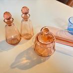 Victorian Kaptafel Set met Glas, Antiek en Kunst, Antiek | Glas en Kristal, Ophalen of Verzenden