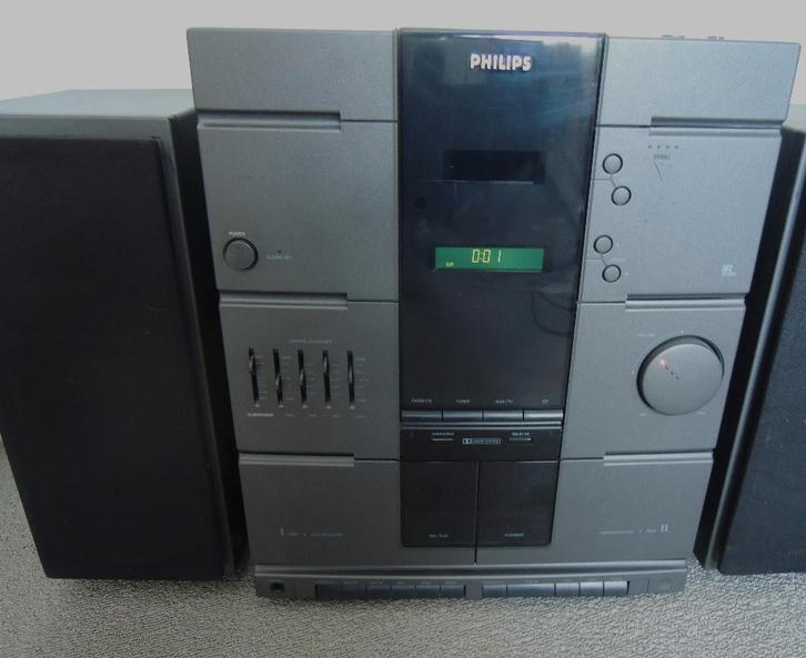 Stereoset Miditoren CD speler/Radio Philips, Audio, Tv en Foto, Stereo-sets, Gebruikt, Cd-speler, Tuner of Radio, Speakers, Philips