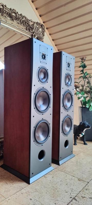 Dali Concept 8 Zuilspeaker - Cherry Vinyl Titanium Grey. beschikbaar voor biedingen