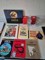 Kuifje - Kleine verzameling oa kerst glazen + hardcover, Verzamelen, Ophalen of Verzenden, Kuifje, Zo goed als nieuw, Beeldje of Figuurtje