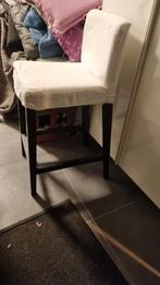 Witte Barkruk met Rugleuning, Antiek en Kunst, Ophalen