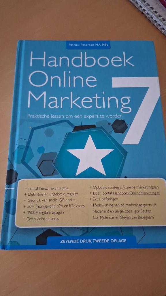 Handboek Online Marketing 7 + gratis tutorials – 1e druk (au, Boeken, Advies, Hulp en Training, Zo goed als nieuw, Ophalen