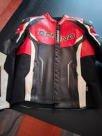 Bering leren motorjack maar XL., Motoren, Ophalen of Verzenden, Tweedehands, Jas | leer