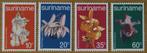 Rep-Suriname 157-160 serie orchideeën., Verzenden, Postfris