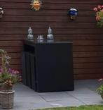 Tuinset: Bar met 6 krukken, Wicker, Ophalen, Gebruikt, Rechthoekig, Overige materialen