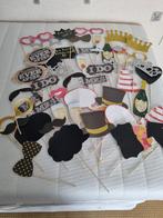 photobooth props, Hobby en Vrije tijd, Feestartikelen, Ophalen of Verzenden, Zo goed als nieuw, Overige typen, Geboorte of Huwelijk