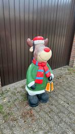Rudolf Rendier grote kerstpop met licht 110cm, Diversen, Ophalen, Zo goed als nieuw