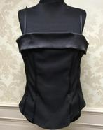 top,maat 42/44,feest,zwart,bustier,festival,topje,korset, H&M, Verzenden, Zwart, Maat 42/44 (L)