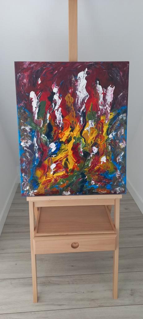 Rob Hautvast Abstract 64, Antiek en Kunst, Kunst | Schilderijen | Abstract, Ophalen