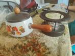 Fondue pan met pitje, Huis en Inrichting, Keuken | Potten en Pannen, Ophalen of Verzenden, Gebruikt