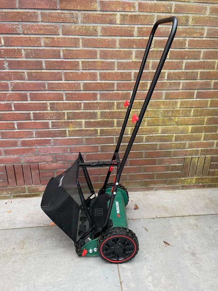 Parkside handgrasmaaier, Tuin en Terras, Grasmaaiers, Zo goed als nieuw, Handgrasmaaier, 30 t/m 39 cm, Kooimesmaaier, Opvangzak